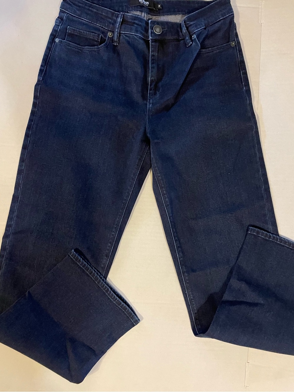 Hudson Jeans Deep Indigo Straight-Leg Women's Jeans - Picture 1 of 7